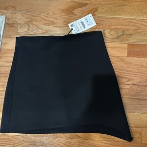 Black mini skirt